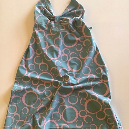Theory mini dress used with straps turquoise vintage