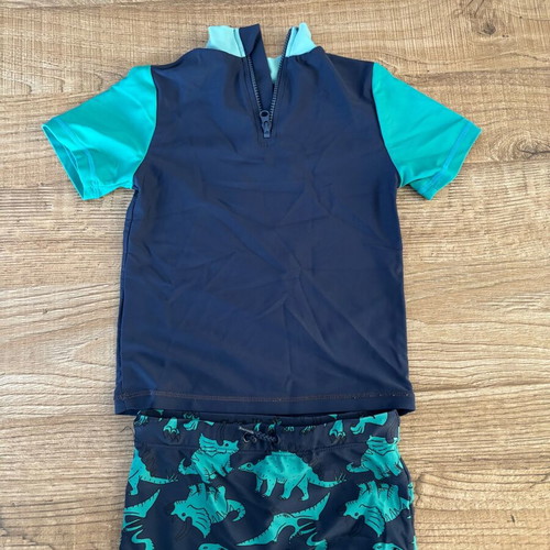 Dpam swimwear set Blue Wave shirt and Dino swimwear like new