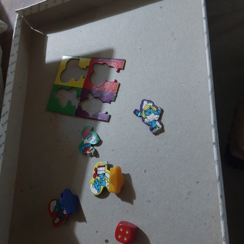 Smurfs Treasure Hunt board game used, Assim