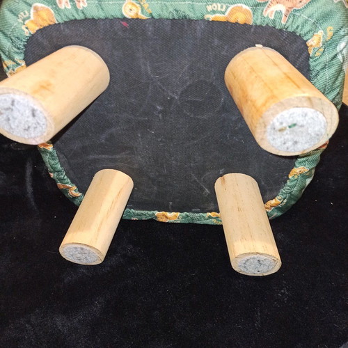 Square stool used 27x27 cm with children's cover