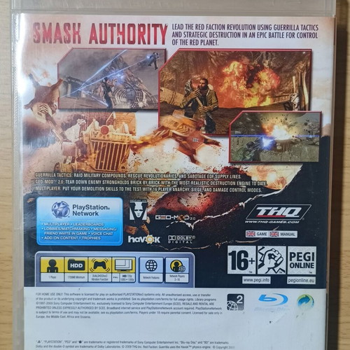 Red Faction Guerrilla PlayStation 3 used