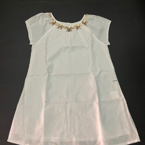 White blouse with gold details