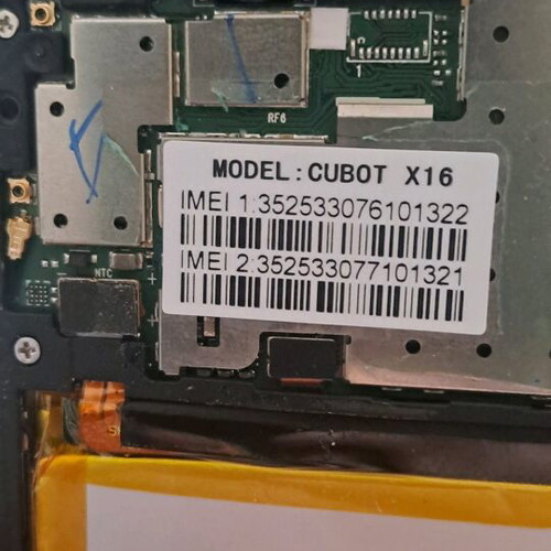 Cubot x16 used for parts with stuck screen