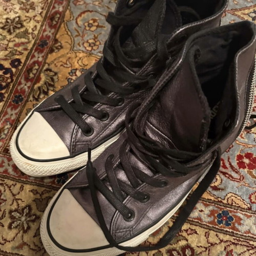 All Star Converse Metallic Limited Edition sneakers like new, size 39, with back zip