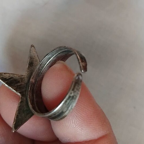 Star ring stainless steel like new, adjustable size