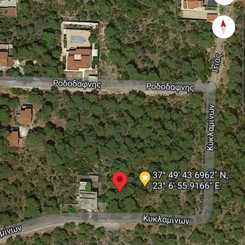 Land 1,000 m² in Sofiko Corinthia, buildable and within city plan