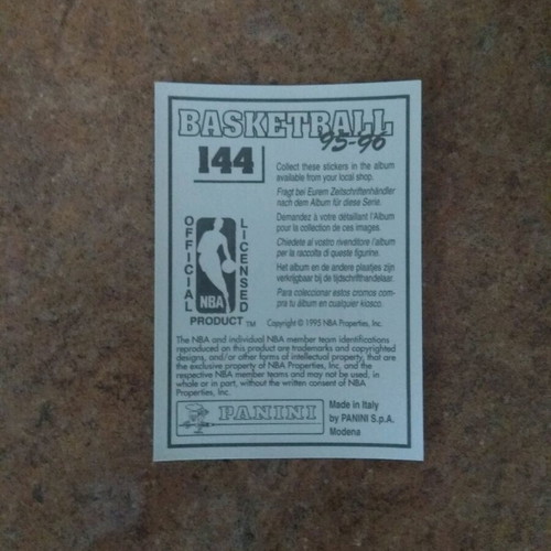 Panini NBA Basketball '95-'96 Sticker No144 Chris Webber new
