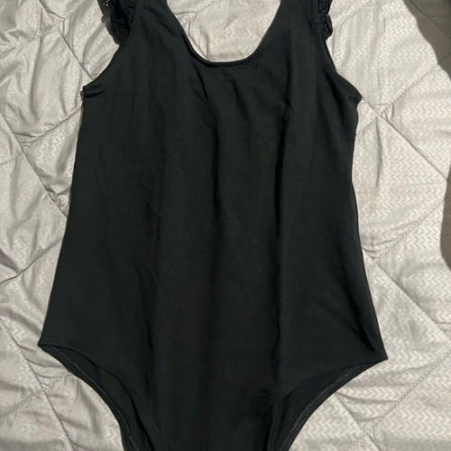 Black Terranova bodysuit size L like new with sleeve detail