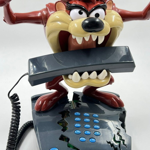 Telemania Taz Looney Tunes telephone used, collectible 1990s