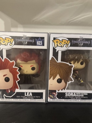 Funko Pop Kingdom Hearts Sora and Lea vinyl figures