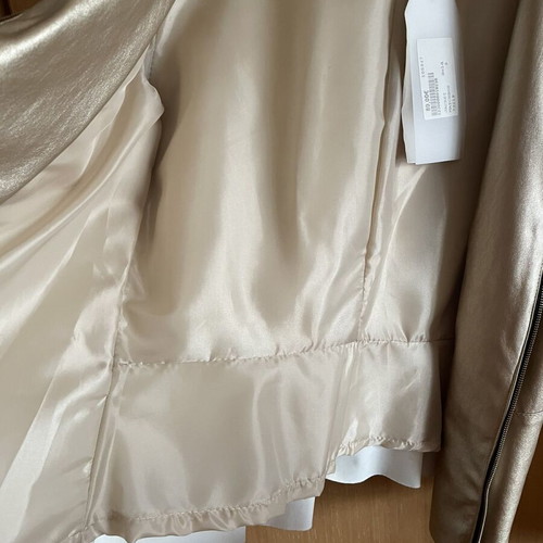 Women's Summer Gold Jacket New, Leather, Size S