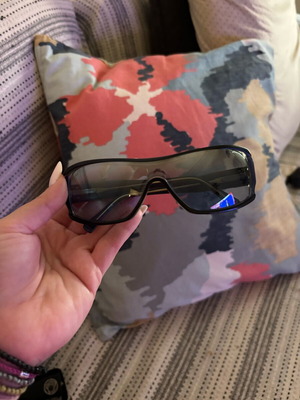 Bvlgari vintage mask sunglasses like new, blue