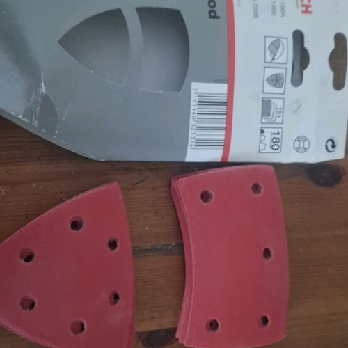 Machine sandpaper new, 8 square and 9 corner pieces