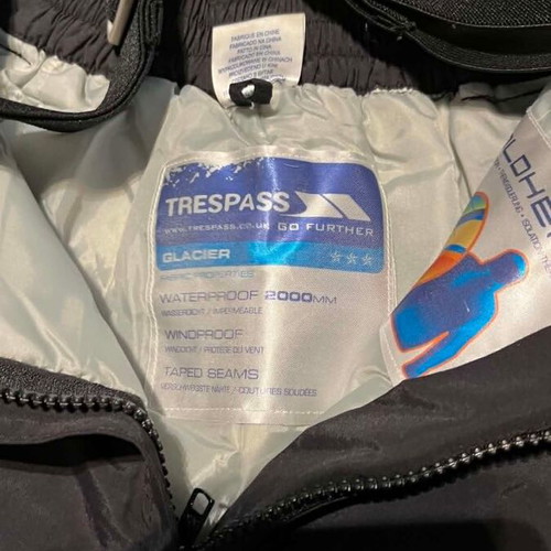 Trespass ski snowboard pants with detachable straps