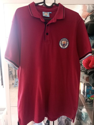 Manchester City polo shirt large authentic, like new