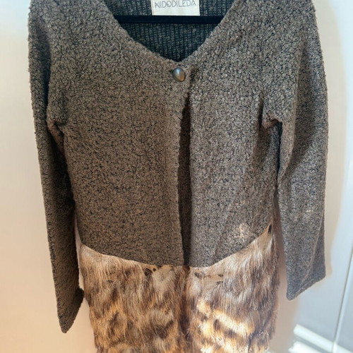 Nidodileda cardigan like new, small/medium, beige and brown
