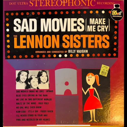 The Lennon Sisters Sad Movies Make Me Cry LP used