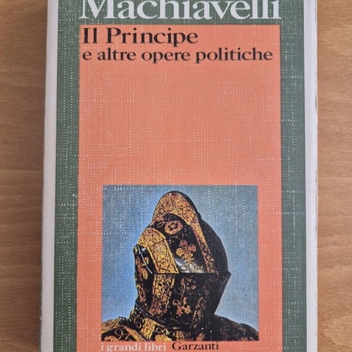 Machiavelli Il Principe e altre opere politiche like new, Italian