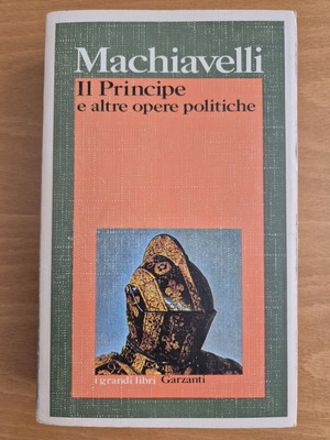 Machiavelli Il Principe e altre opere politiche like new, Italian