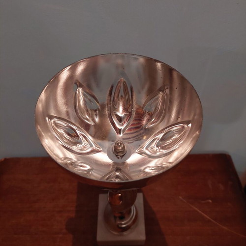 Trophy like new with metal, plastic, and marble parts