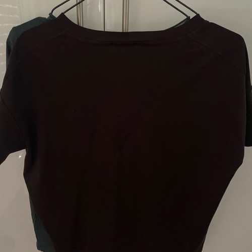 Massimo Dutti T-shirt set of 2 brown and green like new