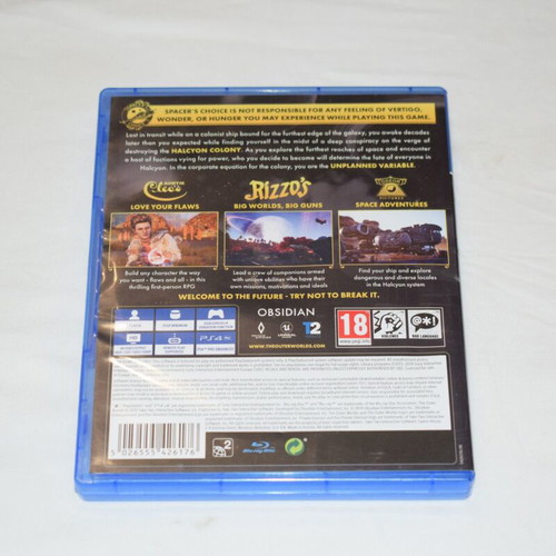 The Outer Worlds PS4 game