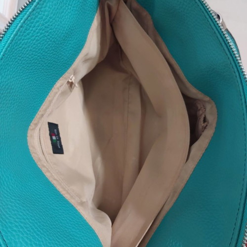 KEM shoulder bag new light petrol with silver details