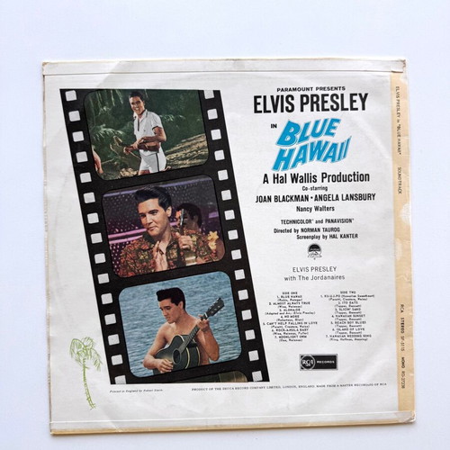Elvis Presley Blue Hawaii LP 1st UK 1961 Mono used, pop