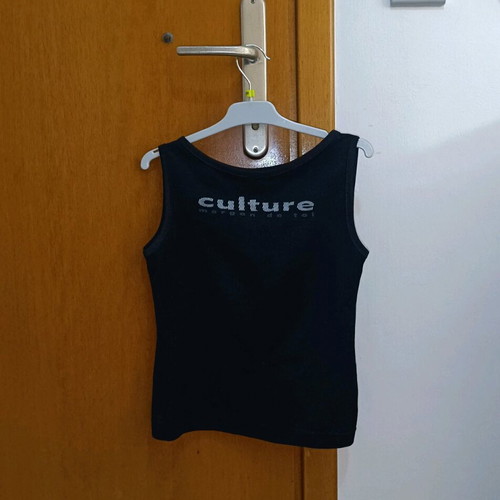 Morgan de toi black sleeveless top like new, size XS-S