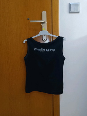 Morgan de toi black sleeveless top like new, size XS-S