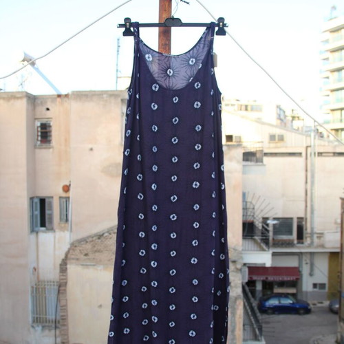 Summer long dress like new, blue