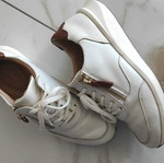 Clarks women's athletic shoes size 38 like new, white leather