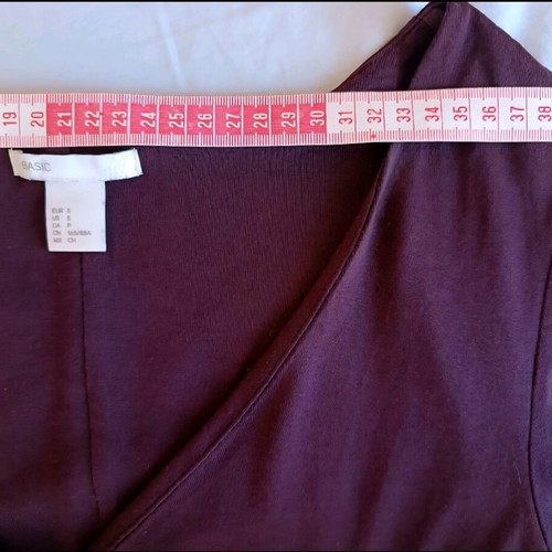 H&M cotton dress like new, size S, purple