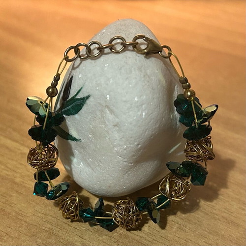 Handmade bracelet new with adjustable clasp