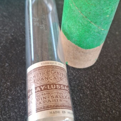 De Gay Lussac Alcoholmeter used, vintage, made in France