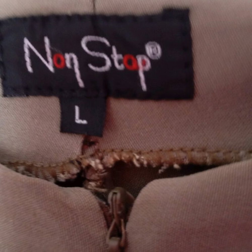 Khaki flared pants very elastic like new