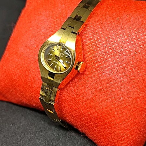 Inora de Luxe women's watch new, gold plated vintage mechanical