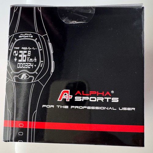 Alpha Sports TP 77 wristwatch new with speedometer