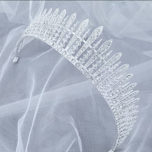 Wedding Tiara with Crystal Rhinestones #76 new