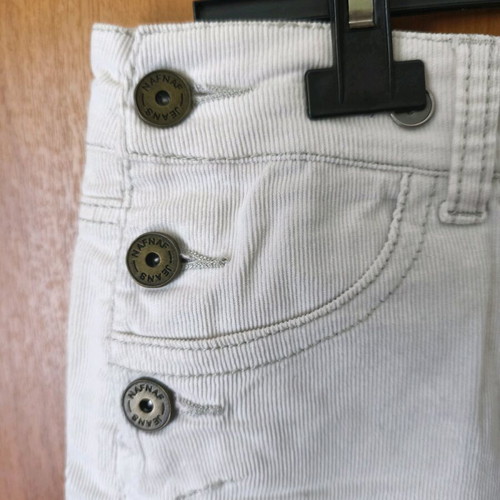 Naf Naf corduroy skirt like new, white, size M
