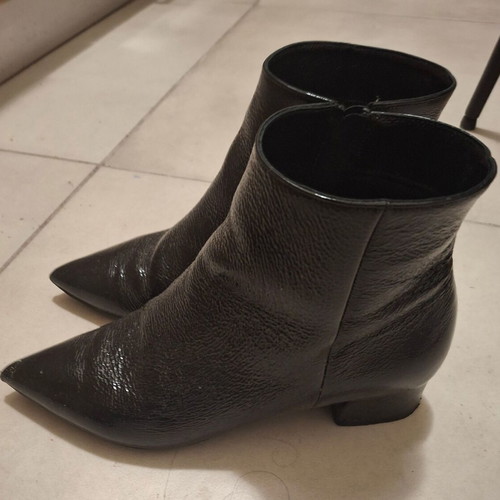Mourtzi black ankle boots size 38 like new