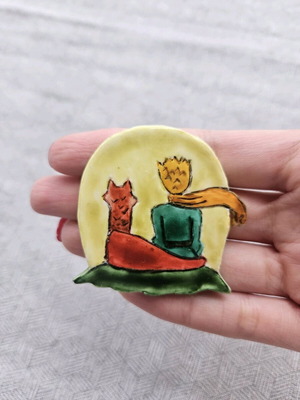 Μαγνήτης The Little Prince & the Fox σαν καινούργιος χειροποίητος