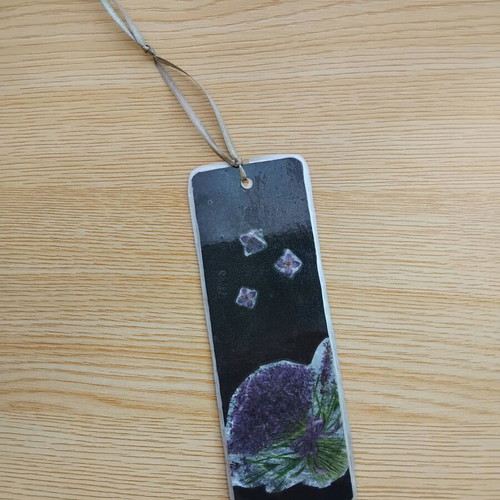 Handmade bookmarks set of 3 new with romantic floral designs