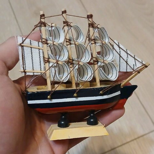 Vintage ship new, handmade antique decoration