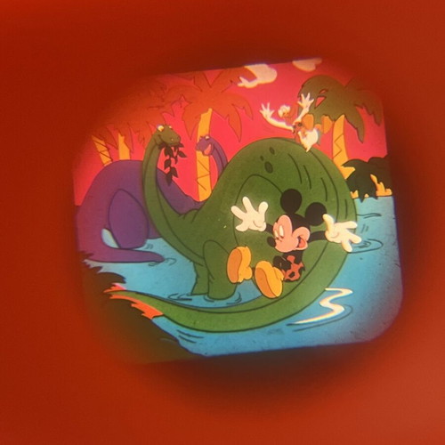View Master 3D 1991 with 3 Disney image reels used