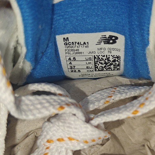 New Balance 574 sneakers new, multicolor green with blue and orange