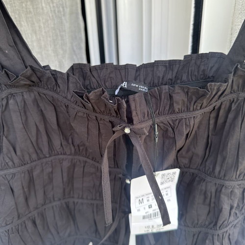 Zara Black Top Size M New