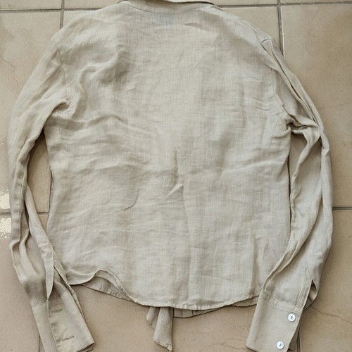 Anna Riska linen shirt 100% beige like new, size S