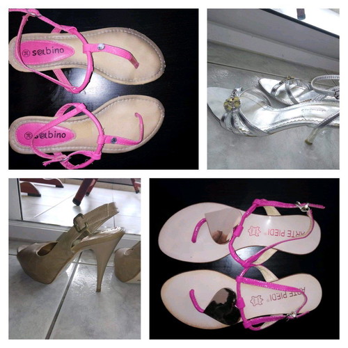 Shoes used, pack of 4 pairs, size 36
