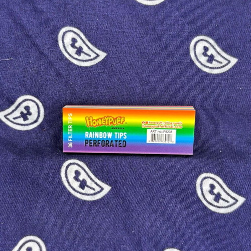 Honeypuff Rainbow Paper Tips pack of 36, new